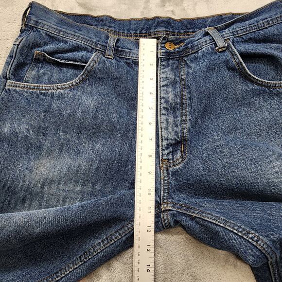 Polar King Key Flannel Lined Jeans Mens 38x30 Blue Denim Workwear Winter Cozy - Picture 11 of 14